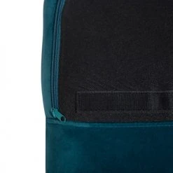 Beliani Fauteuils Chaise à Bascule En Velours Bleu Azur -Magasin De Chaises chaise a bascule en velours bleu azur 5