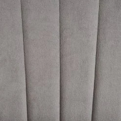 Beliani Fauteuils Chaise à Bascule En Velours Gris -Magasin De Chaises chaise a bascule en velours gris 5