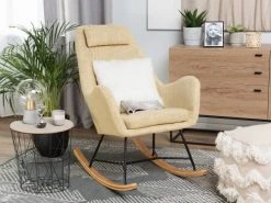 Magasin De Chaises -Magasin De Chaises chaise a bascule jaune 1