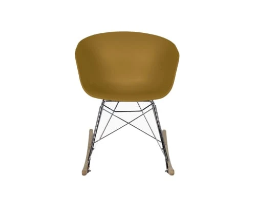 Chaise à bascule scandinave design moutarde Meubles & Design Fauteuils Chaise à Bascule Scandinave Design Moutarde -Magasin De Chaises chaise a bascule scandinave design moutarde 3