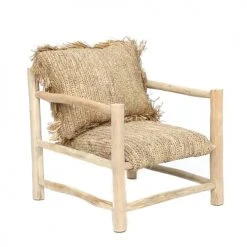 Bazar Bizar Fauteuils Chaise En Raphia Naturel 1 Place