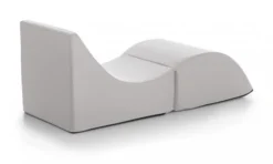 Talamo Italia Poufs Chaise Longue En éco-cuir Blanc -Magasin De Chaises chaise longue en eco cuir blanc 2