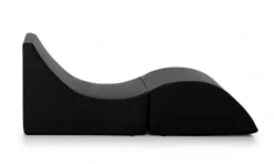 Talamo Italia Poufs Chaise Longue En éco-cuir Noir -Magasin De Chaises chaise longue en eco cuir noir 2