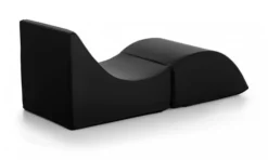 Talamo Italia Poufs Chaise Longue En éco-cuir Noir -Magasin De Chaises chaise longue en eco cuir noir 3