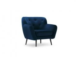Micadoni Home Fauteuils Fauteuil 1 Place En Velours Bleu Roi