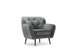 Micadoni Home Fauteuils Fauteuil 1 Place En Velours Rouge 5 Micadoni Home Fauteuils Fauteuil 1 Place En Velours Rouge -Magasin De Chaises fauteuil 1 place en velours gris clair 1