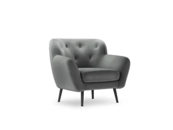 Fauteuil 1 place en velours rouge Micadoni Home Fauteuils Fauteuil 1 Place En Velours Rouge -Magasin De Chaises fauteuil 1 place en velours gris clair 1