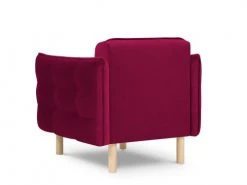 Micadoni Home Fauteuils Fauteuil 1 Place En Velours Rouge -Magasin De Chaises fauteuil 1 place en velours rouge 7