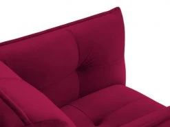 Micadoni Home Fauteuils Fauteuil 1 Place En Velours Rouge -Magasin De Chaises fauteuil 1 place en velours rouge 8