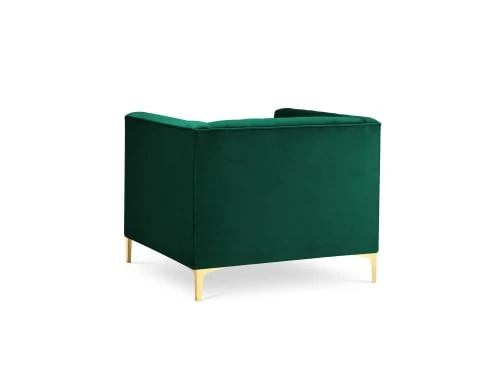 Fauteuil 1 place en velours vert bouteille Micadoni Home Fauteuils Fauteuil 1 Place En Velours Vert Bouteille -Magasin De Chaises fauteuil 1 place en velours vert bouteille 3