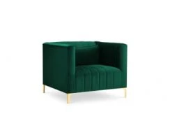 Micadoni Home Fauteuils Fauteuil 1 Place En Velours Vert Bouteille 5 Micadoni Home Fauteuils Fauteuil 1 Place En Velours Vert Bouteille -Magasin De Chaises fauteuil 1 place en velours vert bouteille 6