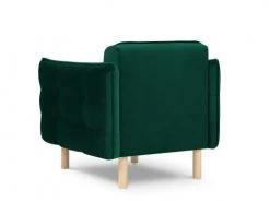 Micadoni Home Fauteuils Fauteuil 1 Place En Velours Vert Bouteille -Magasin De Chaises fauteuil 1 place en velours vert bouteille 9
