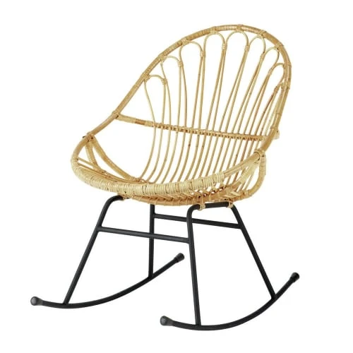 Fauteuil à bascule en rotin Maisons Du Monde Assises Fauteuil à Bascule En Rotin -Magasin De Chaises fauteuil a bascule en rotin 1000 8 4 139527 1