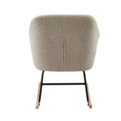 Baita Fauteuils Fauteuil à Bascule En Tissu 1 Place Beige -Magasin De Chaises fauteuil a bascule en tissu 1 place beige 4