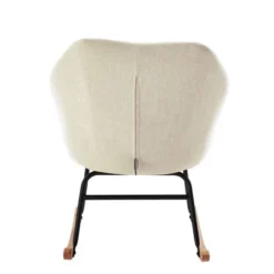 Baita Fauteuils Fauteuil à Bascule En Tissu 1 Place Crème 4 Baita Fauteuils Fauteuil à Bascule En Tissu 1 Place Crème -Magasin De Chaises fauteuil a bascule en tissu 1 place creme 4