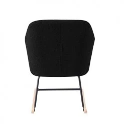 Baita Fauteuils Fauteuil à Bascule En Tissu 1 Place Noir 4 Baita Fauteuils Fauteuil à Bascule En Tissu 1 Place Noir -Magasin De Chaises fauteuil a bascule en tissu 1 place noir 4