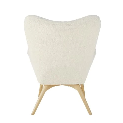 Fauteuil à bouclettes blanches Maisons Du Monde Fauteuils Fauteuil à Bouclettes Blanches -Magasin De Chaises fauteuil a bouclettes blanches 1000 13 29 210031 3