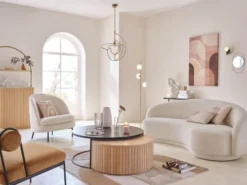 Maisons Du Monde Fauteuils Fauteuil à Bouclettes Blanches -Magasin De Chaises fauteuil a bouclettes blanches 1000 3 23 209902 8