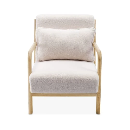 Fauteuil à bouclettes blanches en bois et tissu Alice's Garden Fauteuils Fauteuil à Bouclettes Blanches En Bois Et Tissu -Magasin De Chaises fauteuil a bouclettes blanches en bois et tissu 4