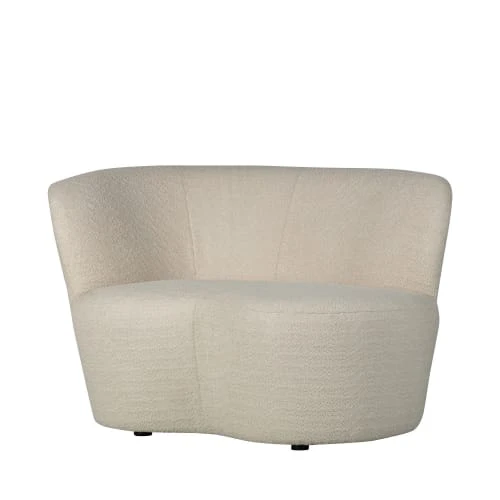 Fauteuil angle gauche en tissu bouclette ecru Woood Fauteuils Fauteuil Angle Gauche En Tissu Bouclette Ecru -Magasin De Chaises fauteuil angle gauche en tissu bouclette ecru 2