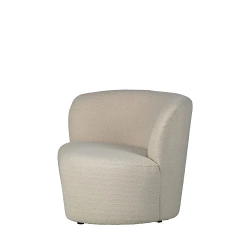 Fauteuil angle gauche en tissu bouclette ecru Woood Fauteuils Fauteuil Angle Gauche En Tissu Bouclette Ecru -Magasin De Chaises fauteuil angle gauche en tissu bouclette ecru 3