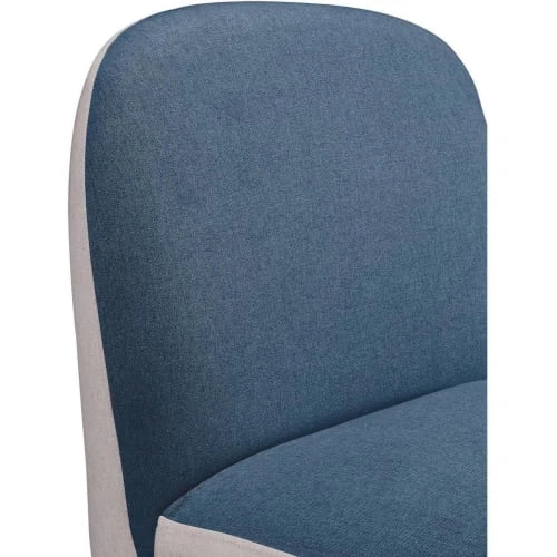Fauteuil assise polyester bleu pieds bois ATHM DESIGN Fauteuils Fauteuil Assise Polyester Bleu Pieds Bois -Magasin De Chaises fauteuil assise polyester bleu pieds bois 4
