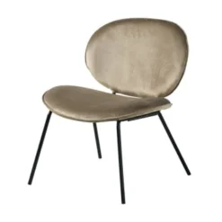 Maisons Du Monde Fauteuils Fauteuil Bas En Velours Vert -Magasin De Chaises fauteuil bas en velours beige capuccino luna 1000 6 6 209803 1