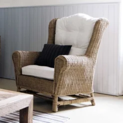 Maisons Du Monde Fauteuils Fauteuil Bergère En Rotin Et Coussins Ivoire -Magasin De Chaises fauteuil bergere en rotin et coussins ivoire 1000 8 17 111086 3