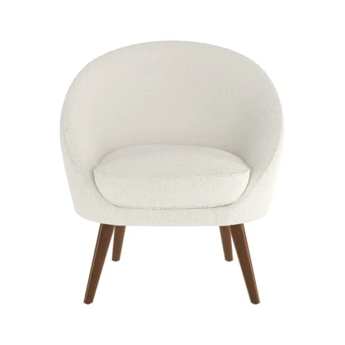 Fauteuil blanc effet laine bouclette Rendez Vous Déco Fauteuils Fauteuil Blanc Effet Laine Bouclette -Magasin De Chaises fauteuil blanc effet laine bouclette 10