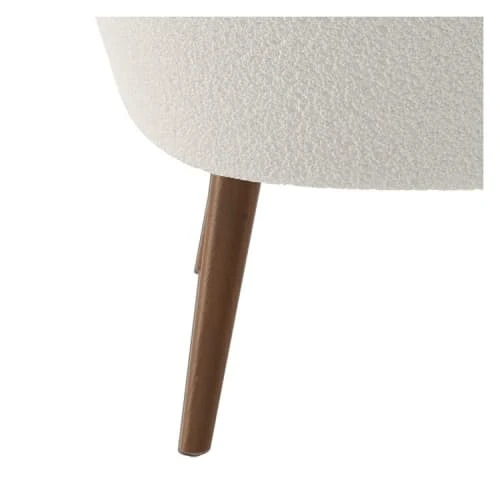 Fauteuil blanc effet laine bouclette Rendez Vous Déco Fauteuils Fauteuil Blanc Effet Laine Bouclette -Magasin De Chaises fauteuil blanc effet laine bouclette 7