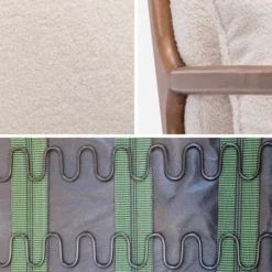 Alice's Garden Fauteuils Fauteuil Bouclettes Pieds Bois D'hévéa Teinté 5 Alice's Garden Fauteuils Fauteuil Bouclettes Pieds Bois D'hévéa Teinté -Magasin De Chaises fauteuil bouclettes pieds bois d hevea teinte 5