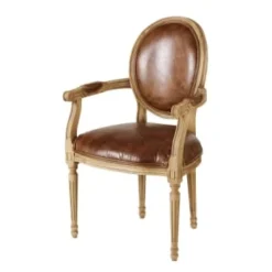 Maisons Du Monde Fauteuils Fauteuil Cabriolet En Coton écru -Magasin De Chaises fauteuil cabriolet en cuir marron effet vieilli louis 1000 1 7 199513 1