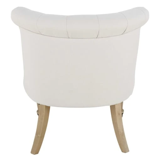 Fauteuil capitonné coloris lin Maisons Du Monde Fauteuils Fauteuil Capitonné Coloris Lin -Magasin De Chaises fauteuil capitonne coloris lin 1000 6 4 166300 9