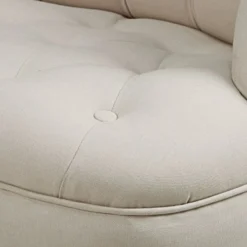 Maisons Du Monde Fauteuils Fauteuil Capitonné En Lin Beige Ficelle -Magasin De Chaises fauteuil capitonne en lin beige ficelle 1000 6 36 219714 3
