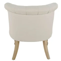 Maisons Du Monde Fauteuils Fauteuil Capitonné En Lin Beige Ficelle -Magasin De Chaises fauteuil capitonne en lin beige ficelle 1000 6 36 219714 4