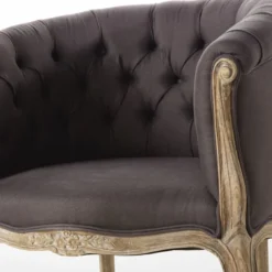 Maisons Du Monde Fauteuils Fauteuil Capitonné En Lin Coloris Taupe Grisé 3 Maisons Du Monde Fauteuils Fauteuil Capitonné En Lin Coloris Taupe Grisé -Magasin De Chaises fauteuil capitonne en lin coloris taupe grise 1000 7 27 199451 4
