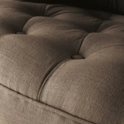 Maisons Du Monde Fauteuils Fauteuil Capitonné En Lin Taupe -Magasin De Chaises fauteuil capitonne en lin taupe 1000 16 3 220132 5