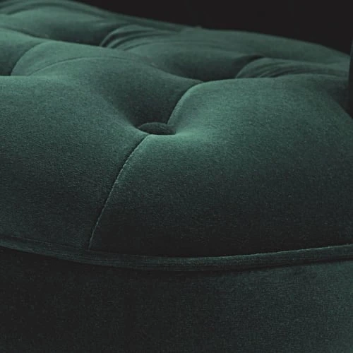 Fauteuil capitonné en velours vert Maisons Du Monde Fauteuils Fauteuil Capitonné En Velours Vert -Magasin De Chaises fauteuil capitonne en velours vert 1000 5 5 225833 3