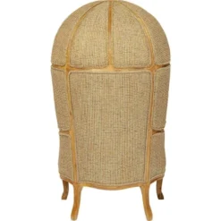 Magasin De Chaises -Magasin De Chaises fauteuil carrosse vert et chene 1