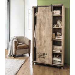 Maisons Du Monde Fauteuils Fauteuil Club En Coton Recyclé Et Cuir Marron 4 Maisons Du Monde Fauteuils Fauteuil Club En Coton Recyclé Et Cuir Marron -Magasin De Chaises fauteuil club en coton recycle et cuir marron 1000 15 7 129895 3