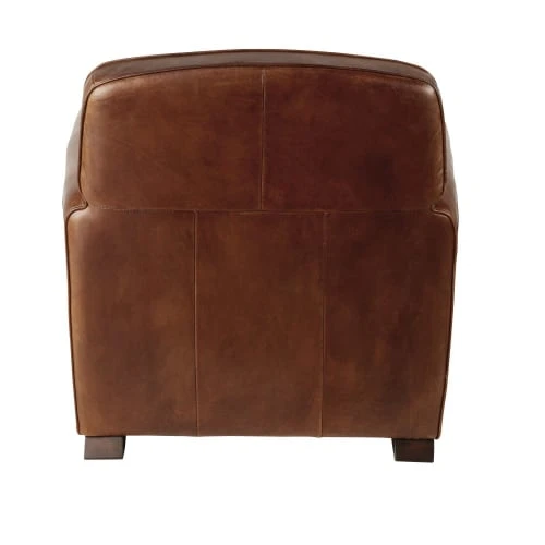 Fauteuil club en cuir marron effet vieilli Maisons Du Monde Fauteuils Fauteuil Club En Cuir Marron Effet Vieilli -Magasin De Chaises fauteuil club en cuir marron effet vieilli 1000 16 24 199120 3
