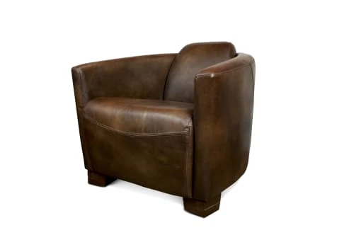 Fauteuil club en cuir marron PIB Fauteuils Fauteuil Club En Cuir Marron -Magasin De Chaises fauteuil club en cuir marron