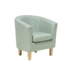 Beliani Fauteuils Fauteuil Club En Tissu Vert Clair -Magasin De Chaises fauteuil club en tissu vert clair 2