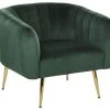Beliani Fauteuils Fauteuil Club En Velours Vert