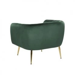 Beliani Fauteuils Fauteuil Club En Velours Vert -Magasin De Chaises fauteuil club en velours vert 3
