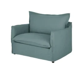 Maisons Du Monde Fauteuils Fauteuil Convertible En Lin Froissé Bleu Céladon 2 Maisons Du Monde Fauteuils Fauteuil Convertible En Lin Froissé Bleu Céladon -Magasin De Chaises fauteuil convertible en lin froisse bleu celadon 1000 13 6 201480 3