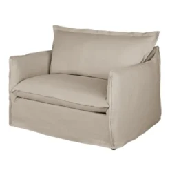Maisons Du Monde Fauteuils Fauteuil Convertible En Lin Supérieur Beige -Magasin De Chaises fauteuil convertible en lin superieur beige 1000 15 25 221712 3