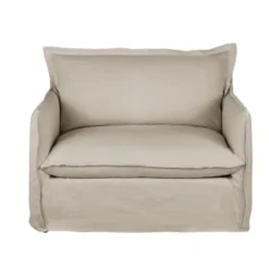 Maisons Du Monde Fauteuils Fauteuil Convertible En Lin Supérieur Beige -Magasin De Chaises fauteuil convertible en lin superieur beige barcelone 1000 15 25 221712 1