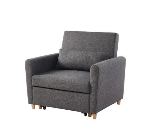 Fauteuil convertible en tissu 1 place gris Baita Fauteuils Fauteuil Convertible En Tissu 1 Place Gris -Magasin De Chaises fauteuil convertible en tissu 1 place gris