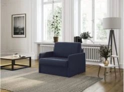 Usinestreet Fauteuils Fauteuil Convertible Express En Tissu Bleu Foncé - Couchage 70x190 -Magasin De Chaises fauteuil convertible express en tissu bleu fonce couchage 70x190 3